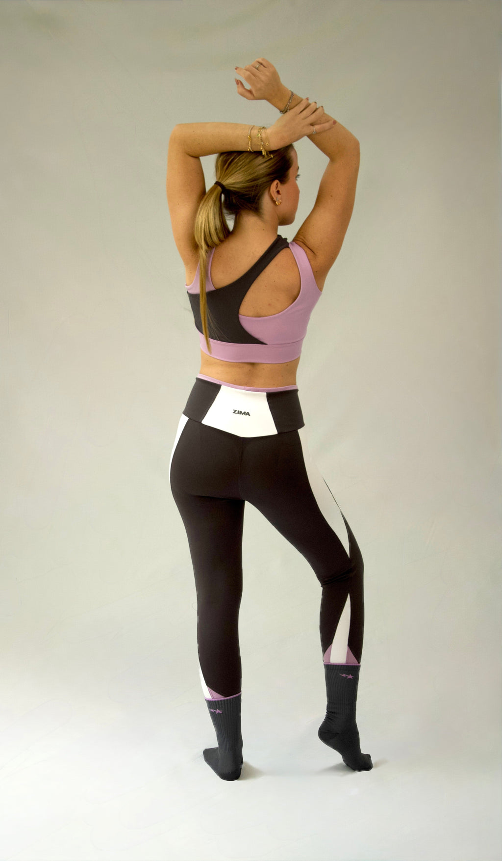 Set Alhena Plomo-Lavanda-Blanco