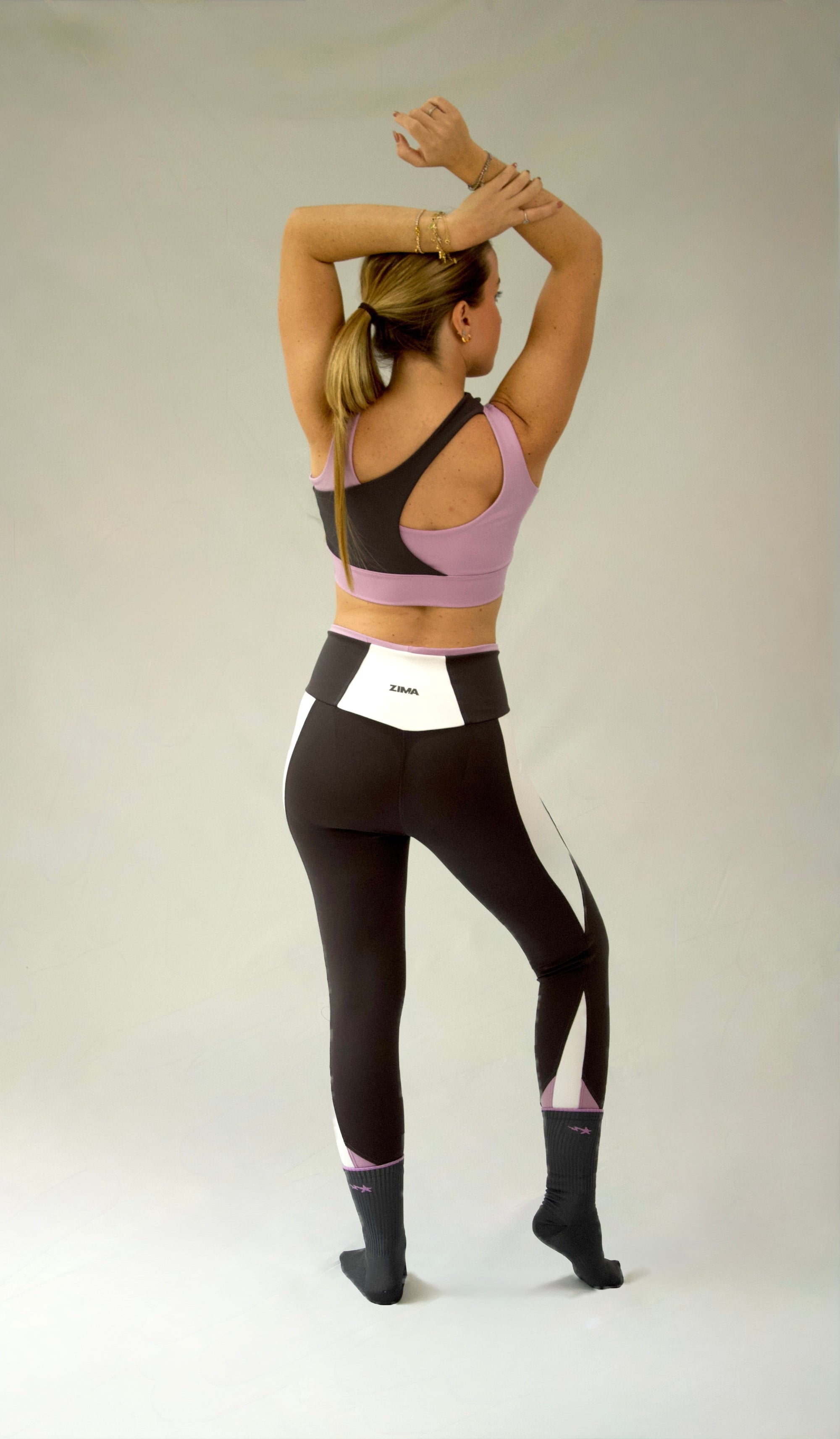 Set Alhena Plomo-Lavanda-Blanco