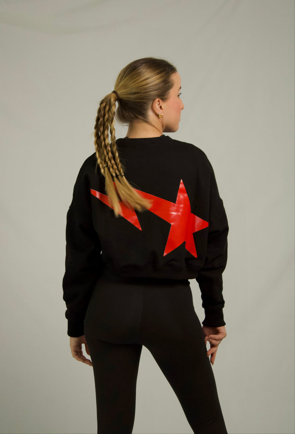 Hoodie Alula Negro-Cereza
