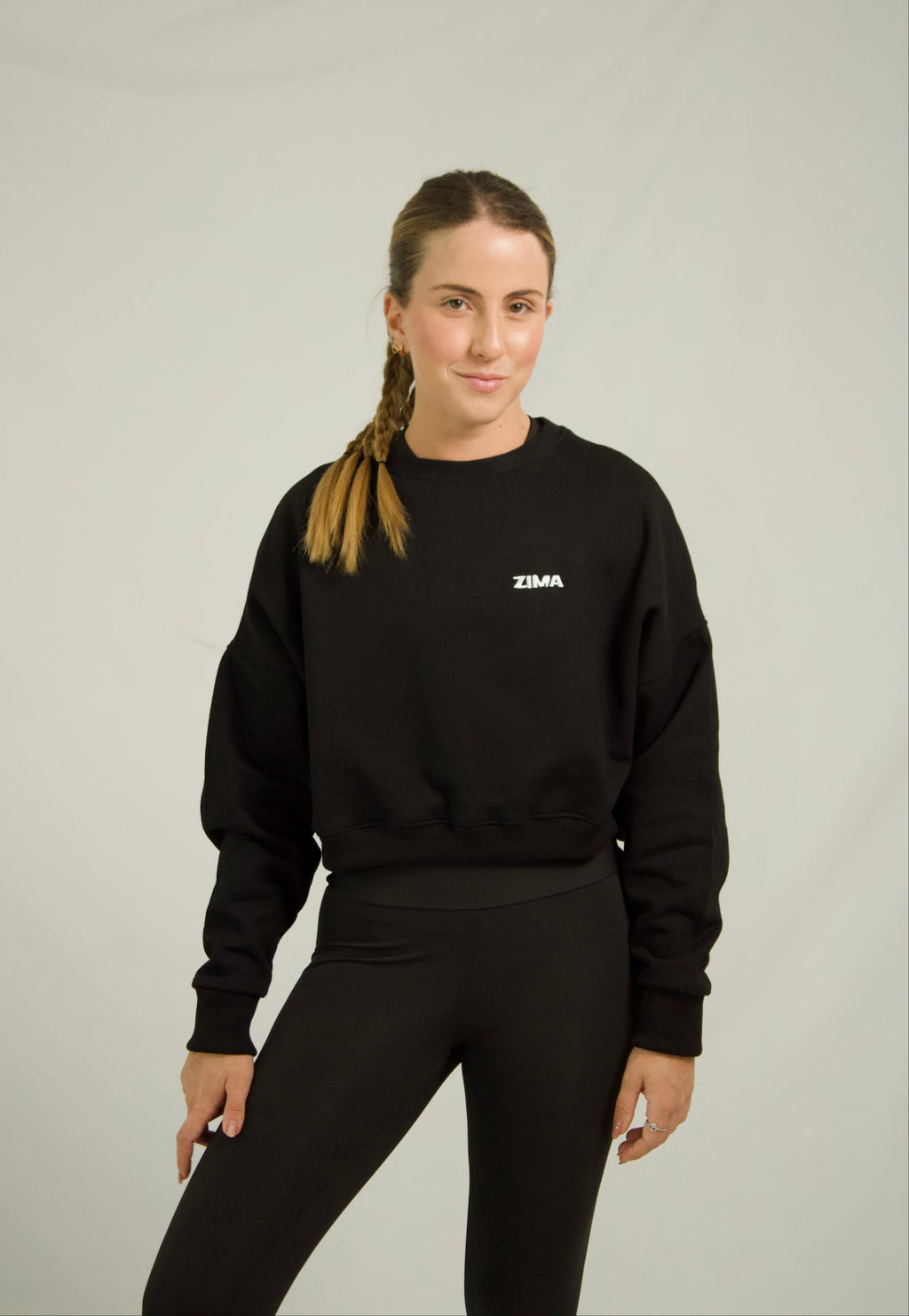 Hoodie Alula Negro-Cereza