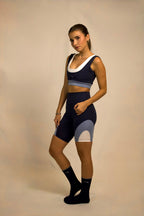 Biker Vega Azul Marino-Celeste-Blanco