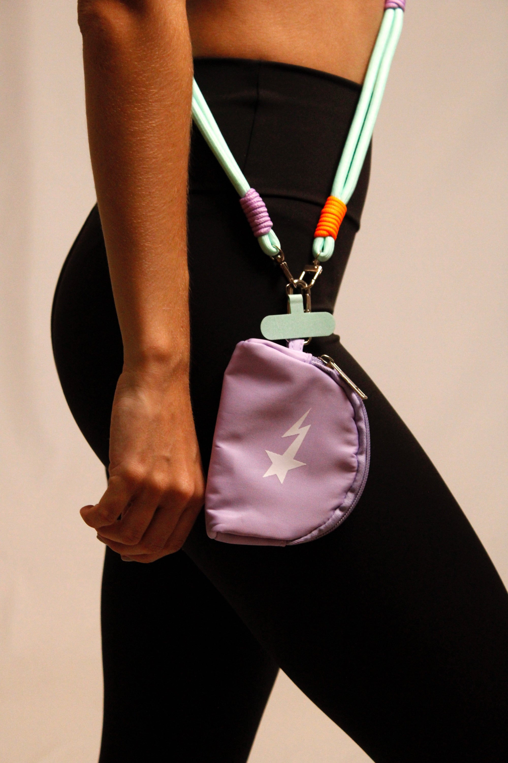 Strap Tania Turquesa-Lavanda-Naranja